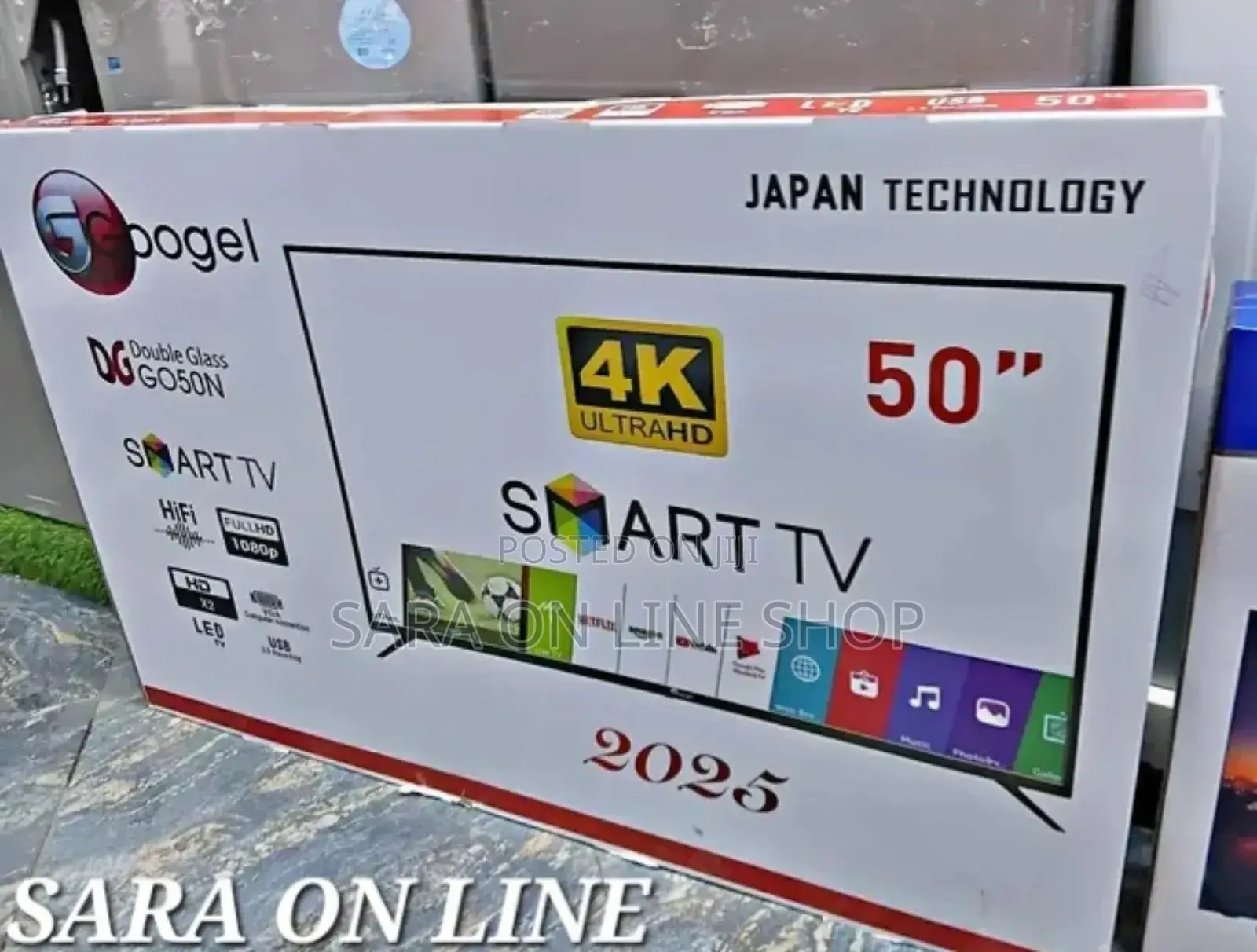 ●Google 50"● New Smart Tv Android 14.0 New 2025 Model