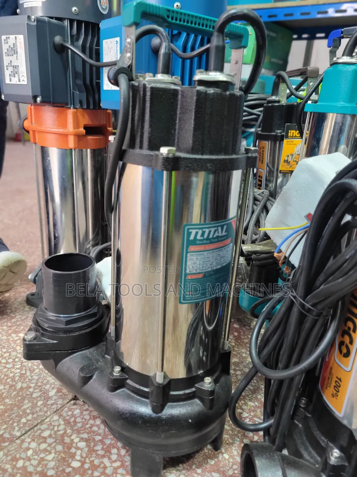 Total 3hp Sewage Submersible Pump Dirty Water Pump