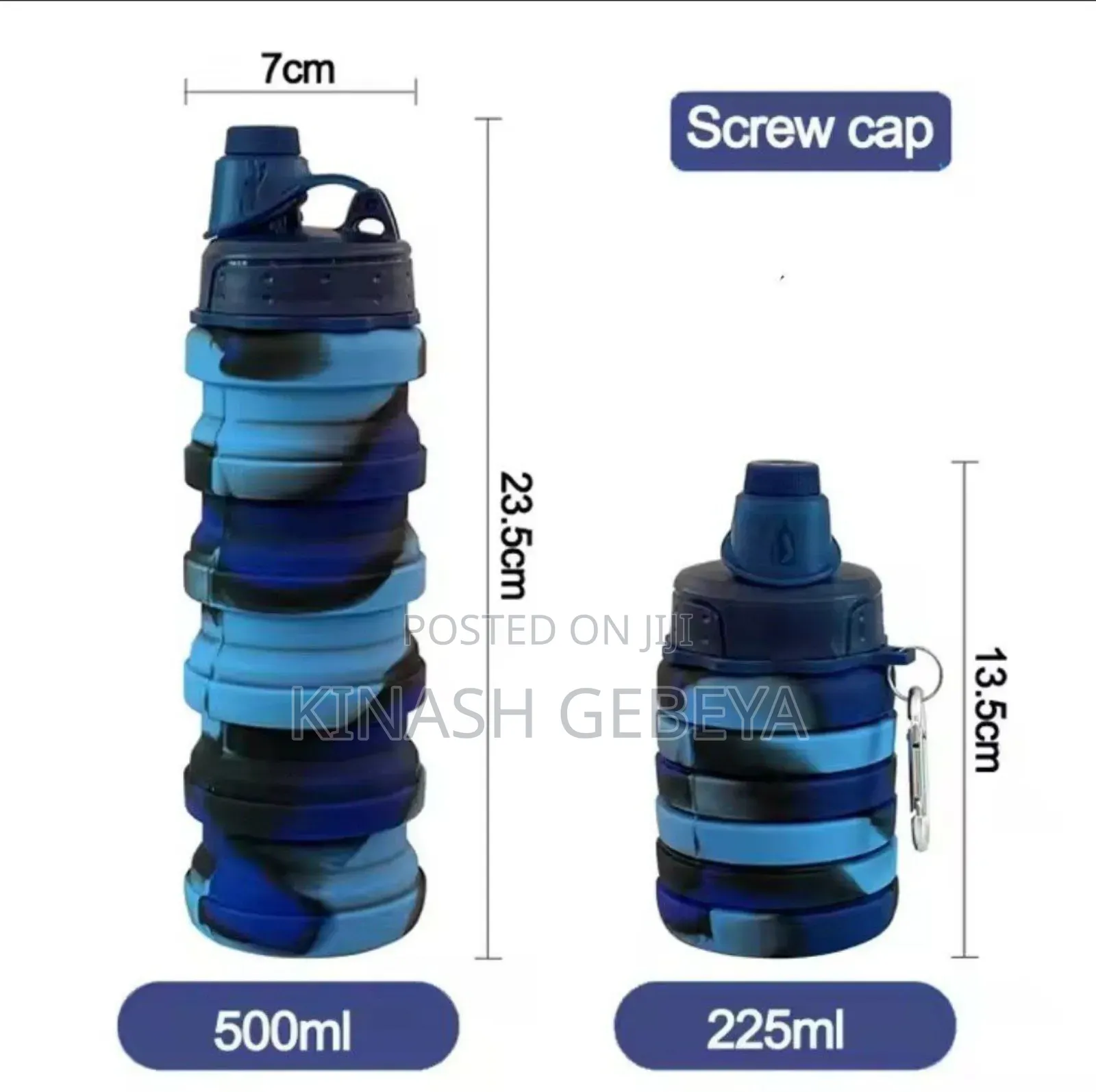 Foldable High Quality Water Bottle(ተጣጣፊ የውሀ ኮዳ)