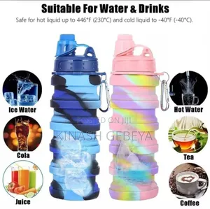 Foldable High Quality Water Bottle(ተጣጣፊ የውሀ ኮዳ)