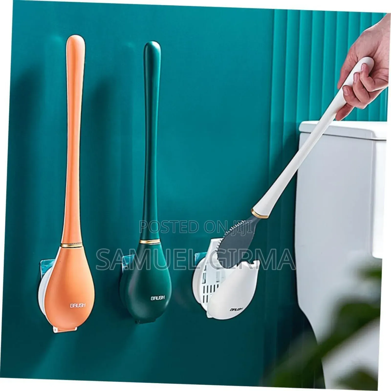  Toilet Cleaning Silicone Brush