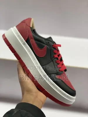 Photo - Air Jordan 1 Red X White High Sole Men’S