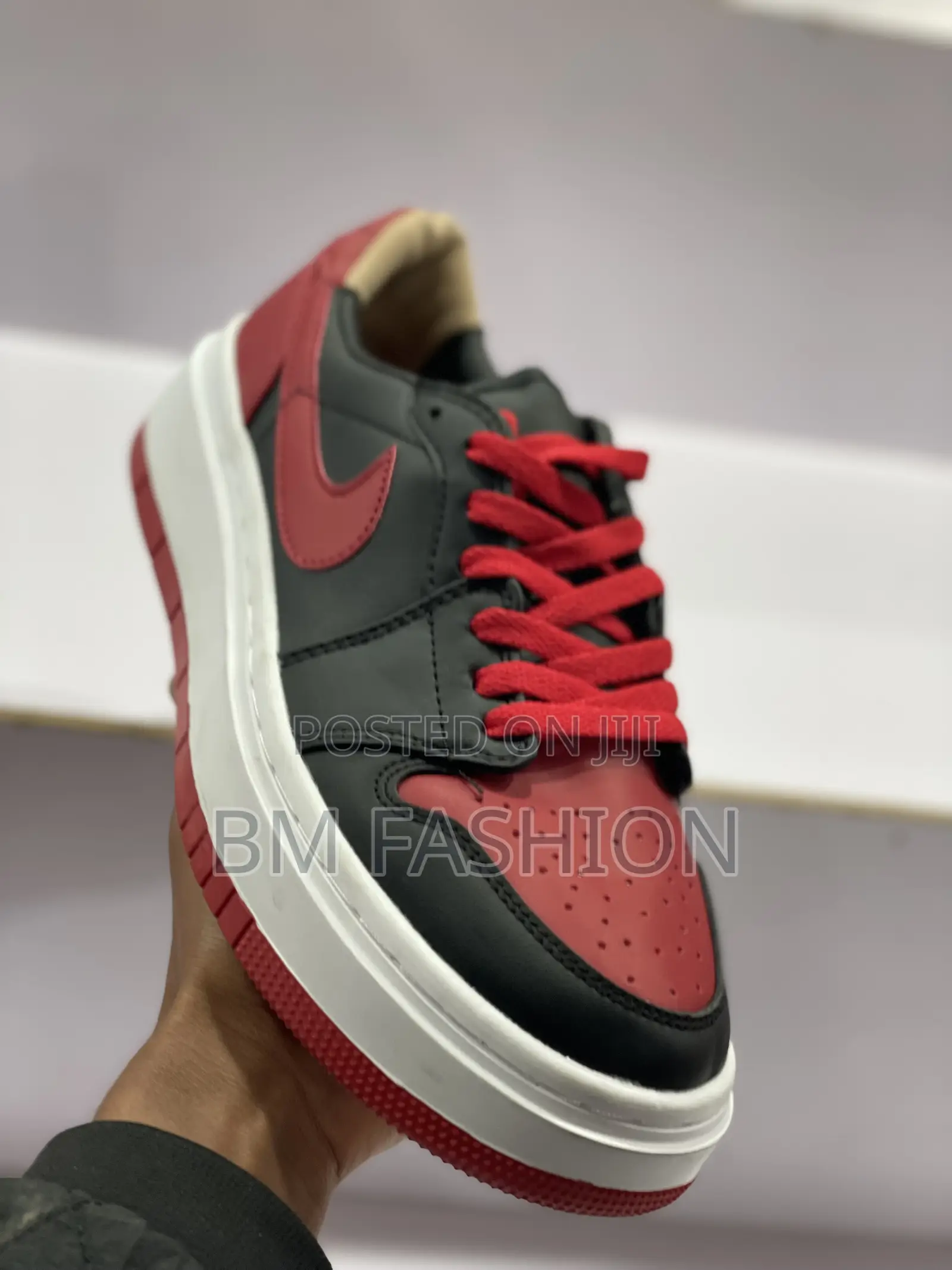 Air Jordan 1 Red X White High Sole Men’S