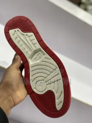 Air Jordan 1 Red X White High Sole Men’S