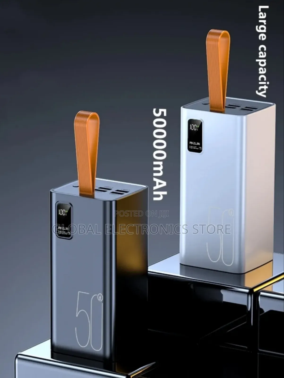 Portable 50000 Mah 22.5 Watt Power Bank With Lanyard