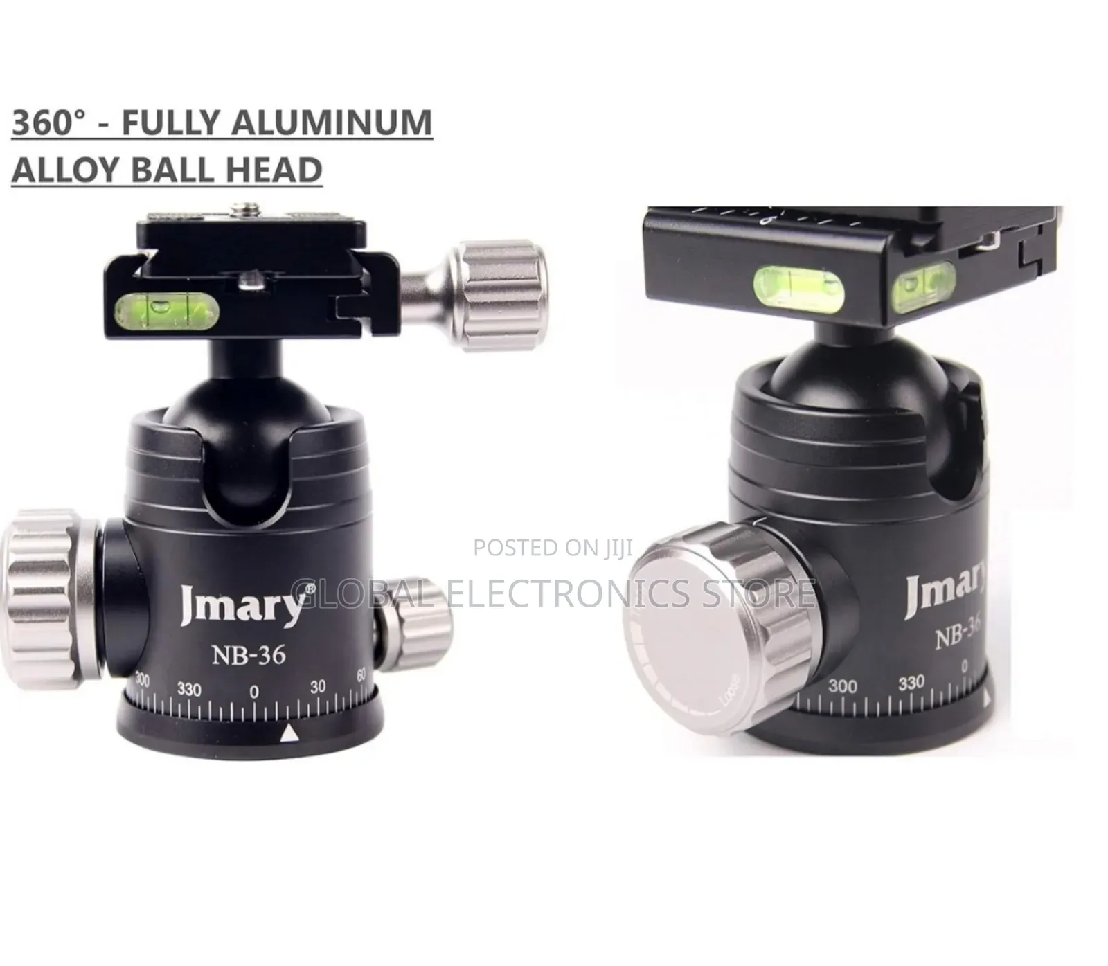 Jmary 2-in-1 Aluminum Alloy Tripod With Panoramic Ball Head