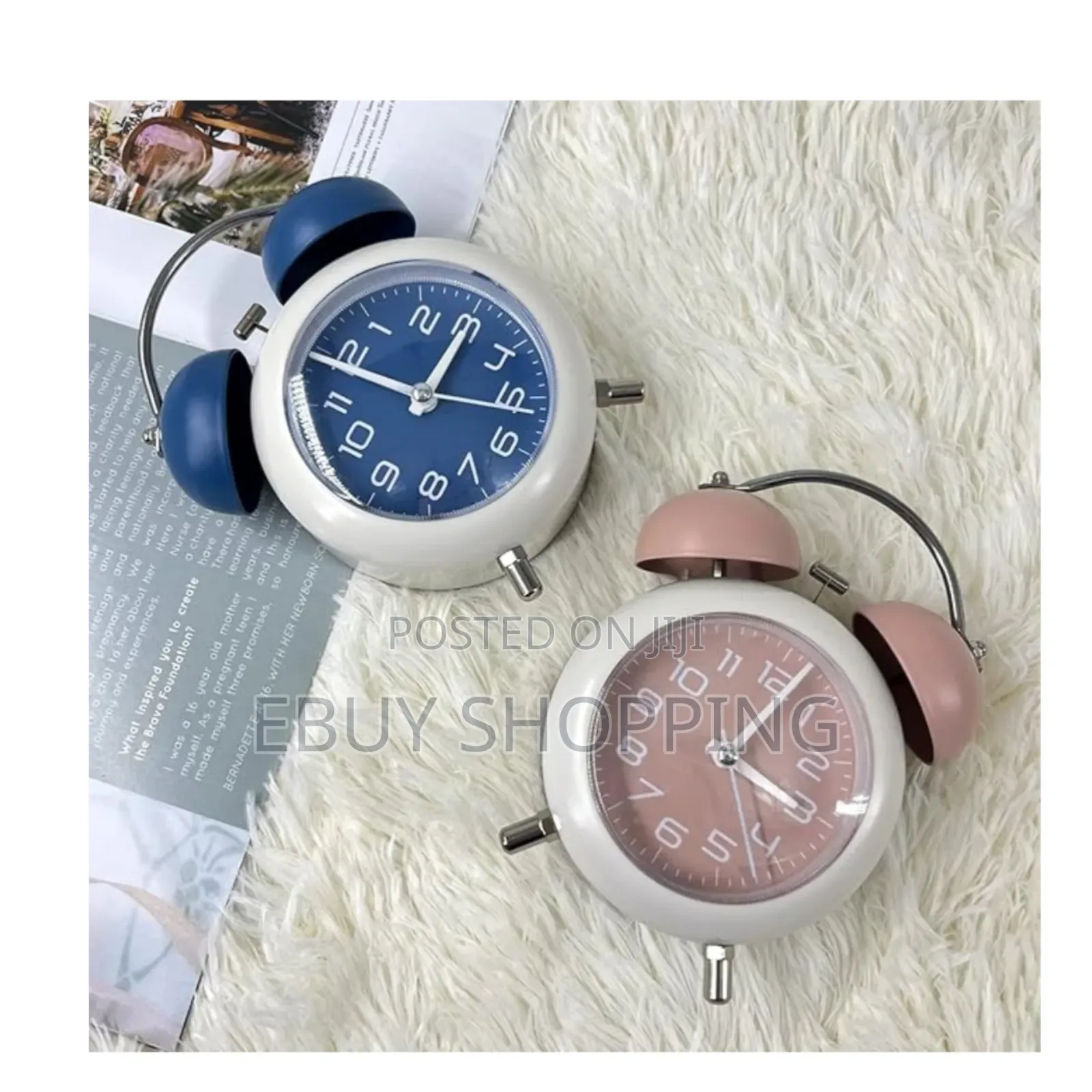 **Battery-powered Alarm Clock – No Wires, No Hassle**