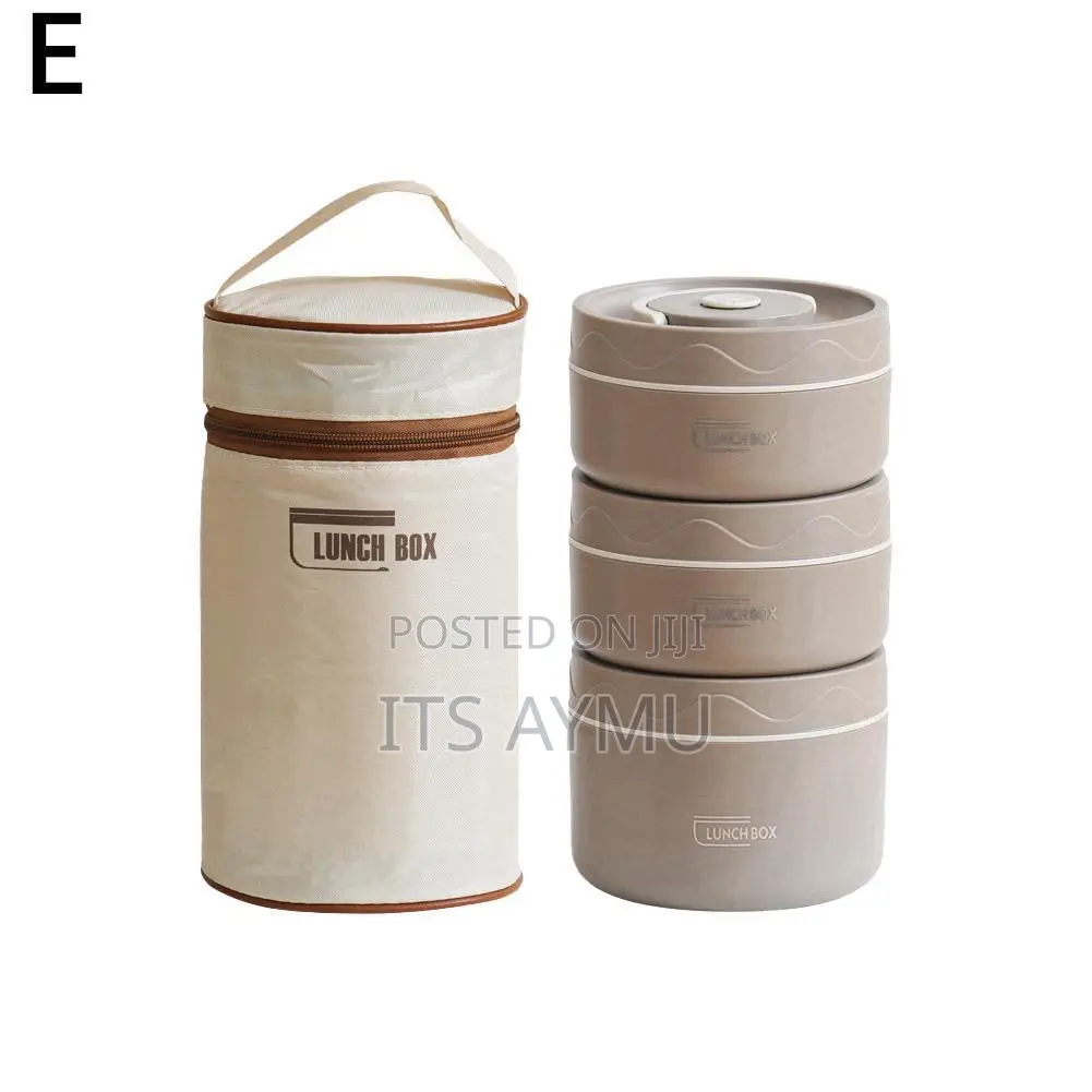 ባለ3 Isolated Lunch Box With Bag