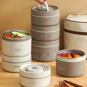 Photo - ባለ4 Isolated Lunch Box With Bag