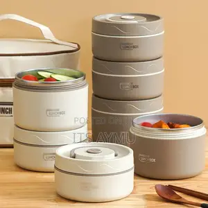 ባለ4 Isolated Lunch Box With Bag