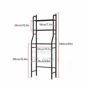 Over Toilet Wc Rack ትልቁ Size ሙሉ በሙሉ ብረት