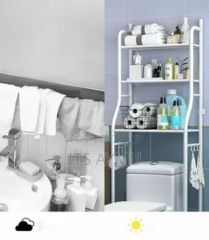Photo - Over Toilet Wc Rack ትልቁ Size ሙሉ በሙሉ ብረት