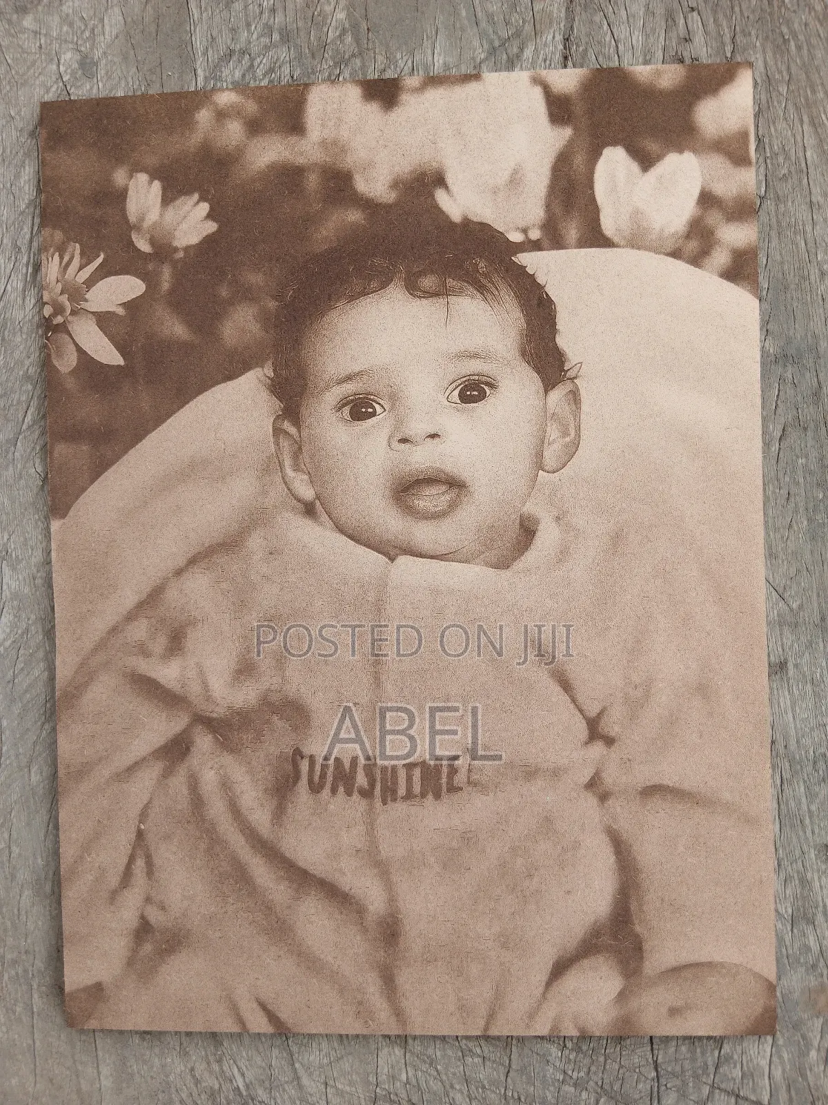 Birthday Photo Engraved on MDF