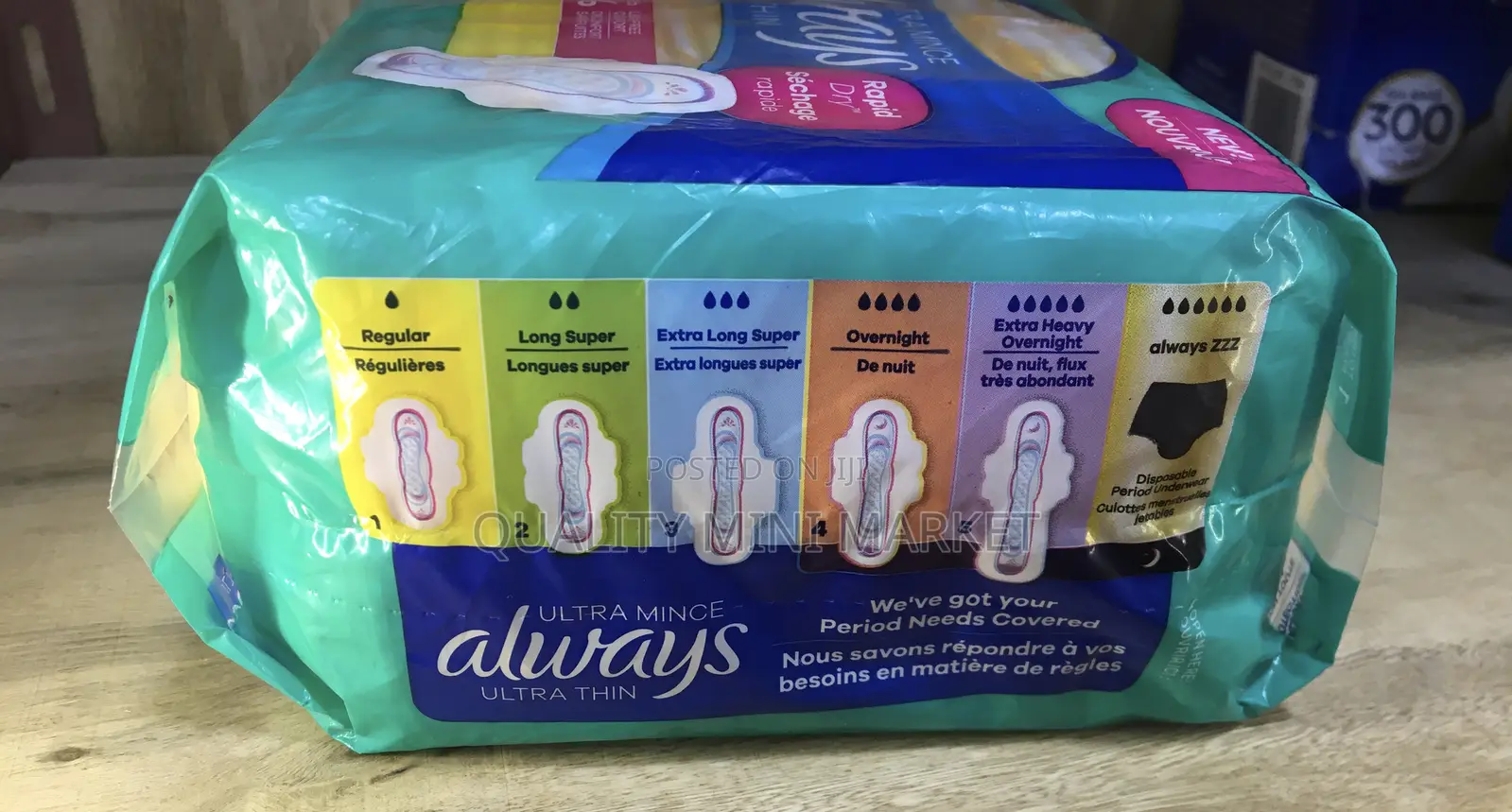 Always Sanitary Pad | Size 1 | 48 Pads | Imported From Canada