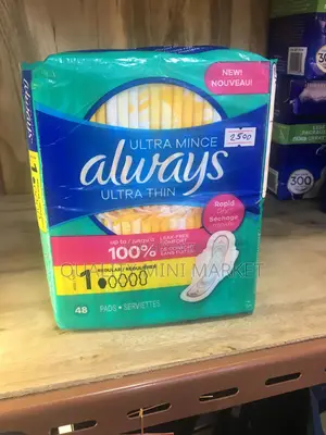 Always Sanitary Pad | Size 1 | 48 Pads | Imported From Canada