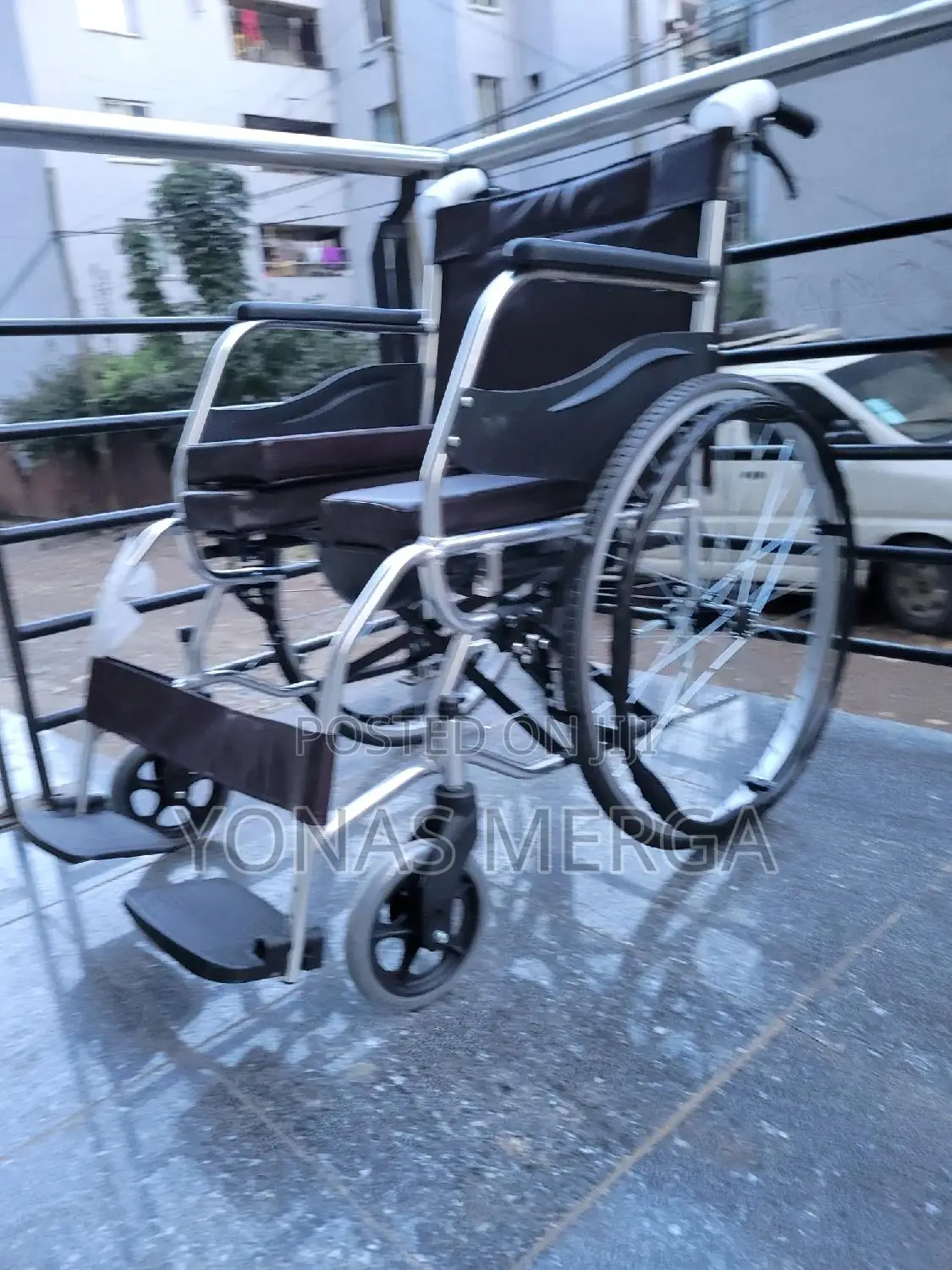Leather Seat Toilet Wheelchair及袸wheelchair=₩Wheelchair省閱wheelchair~ዊልቼ