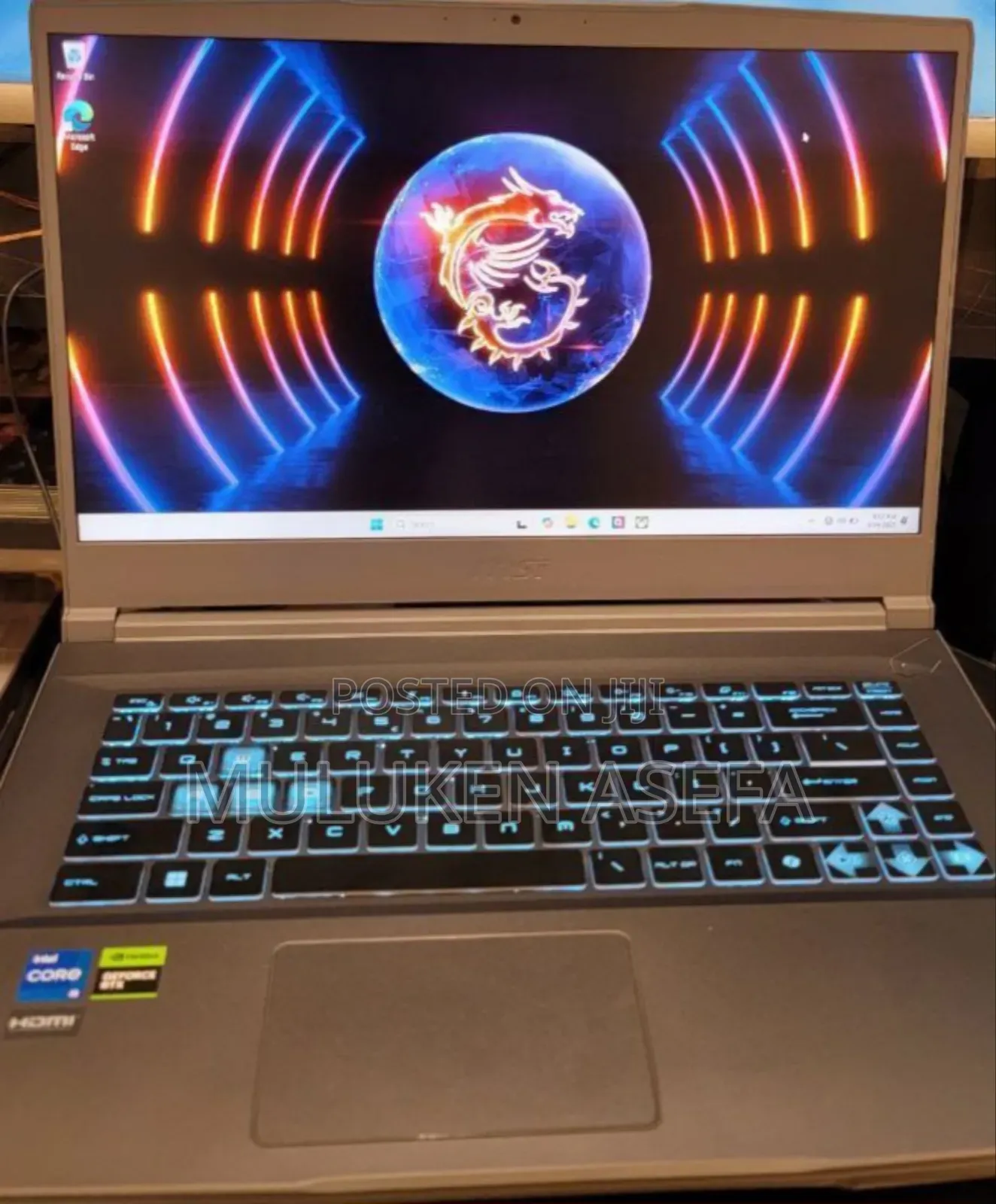 New Laptop MSI 16GB Intel Core I5 SSD 512GB