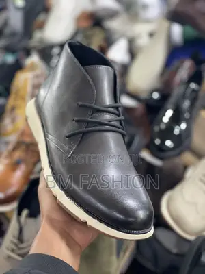 Rushine Mid Boots With Laces Iron Color for Men