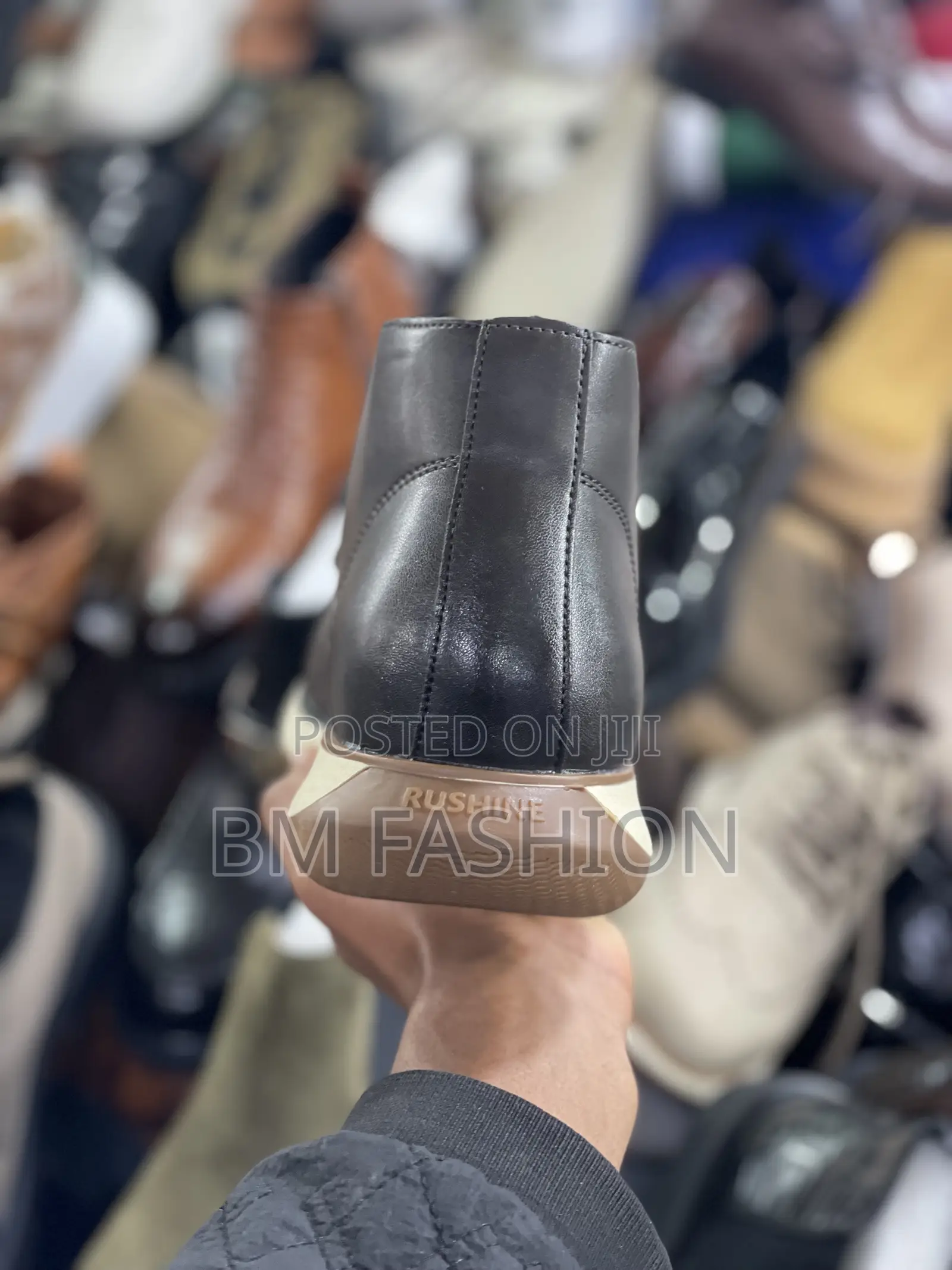 Rushine Mid Boots With Laces Iron Color for Men