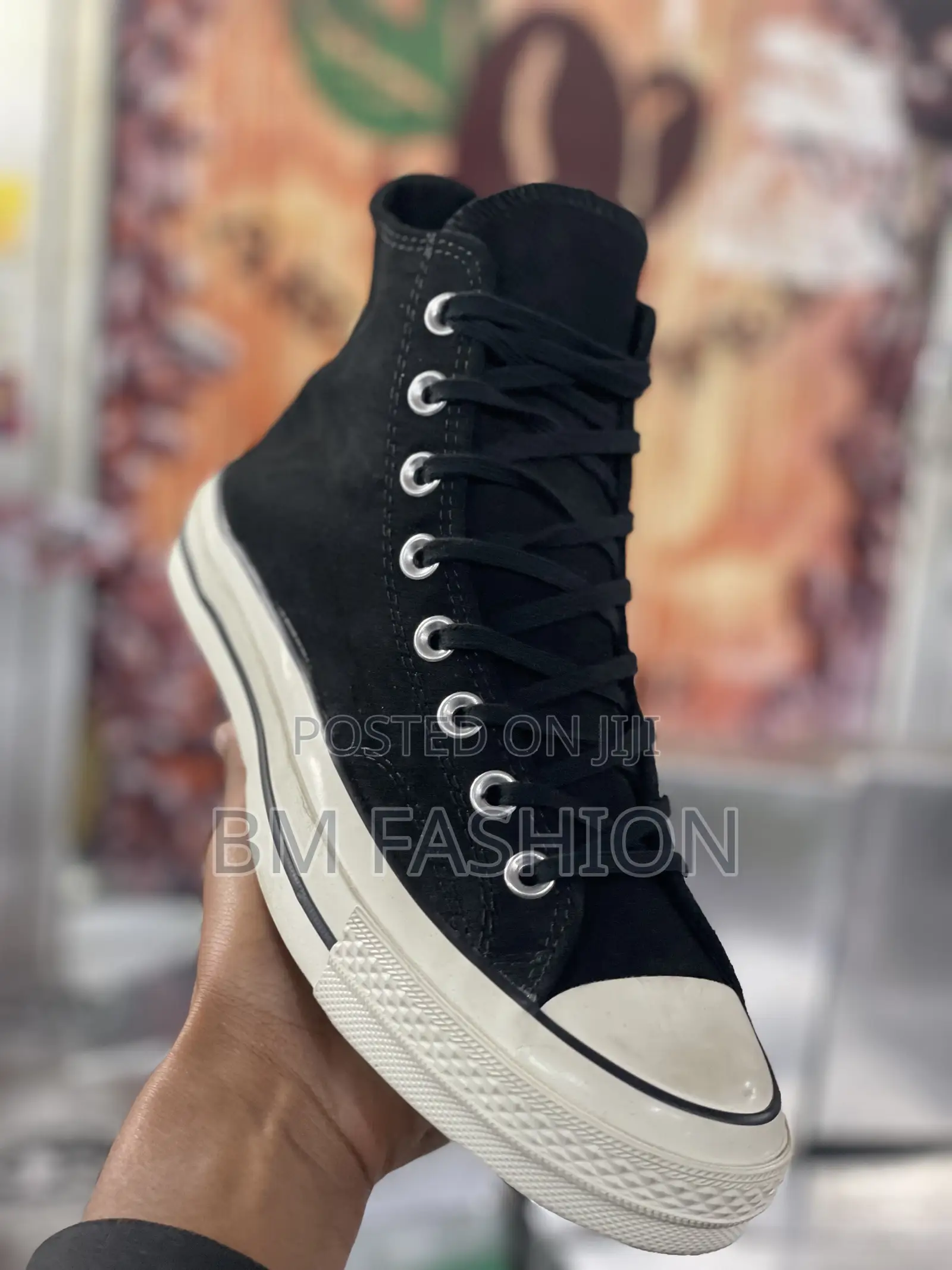 All Star Suede Black Casual Shoes for Men