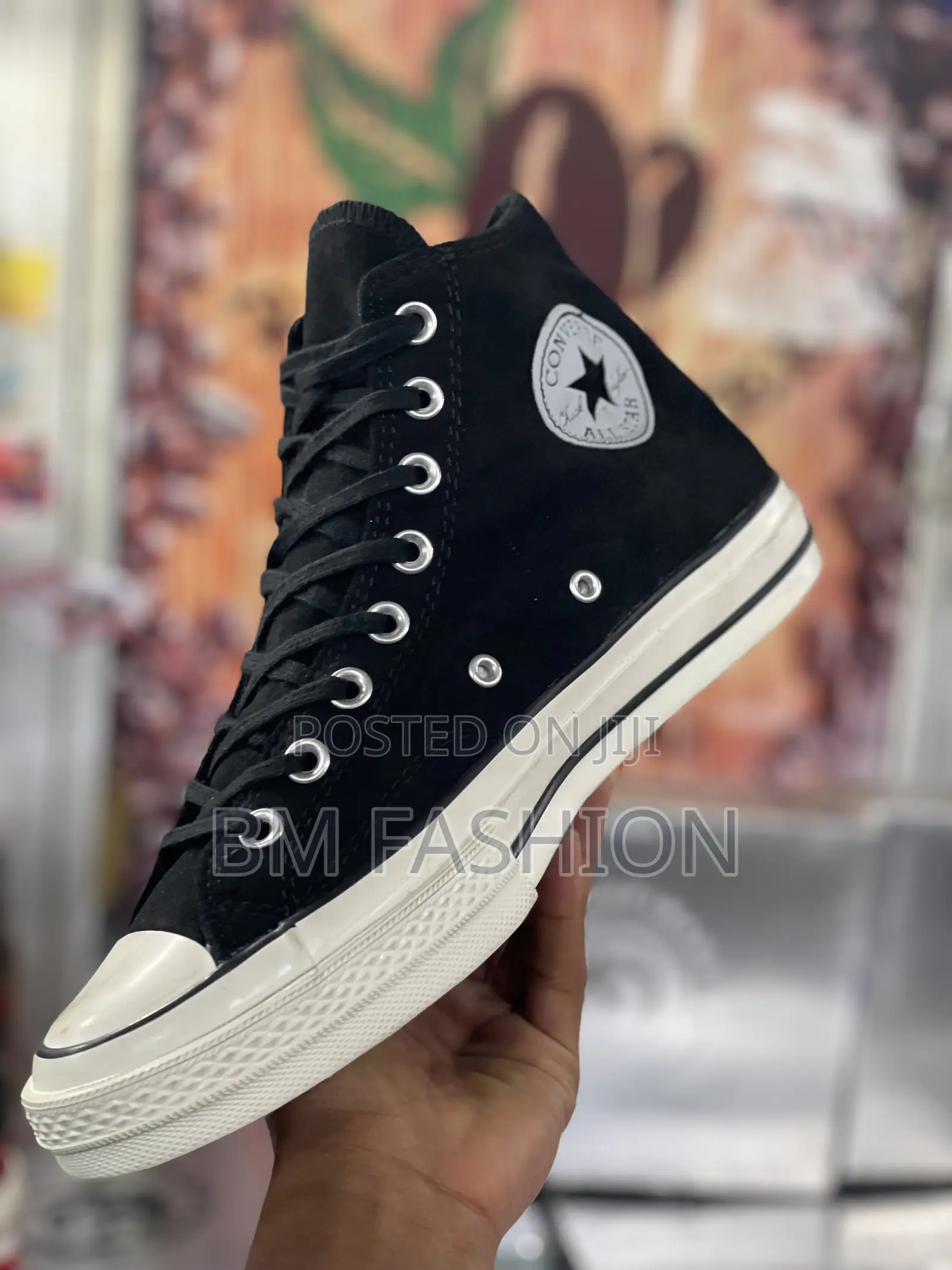 All Star Suede Black Casual Shoes for Men