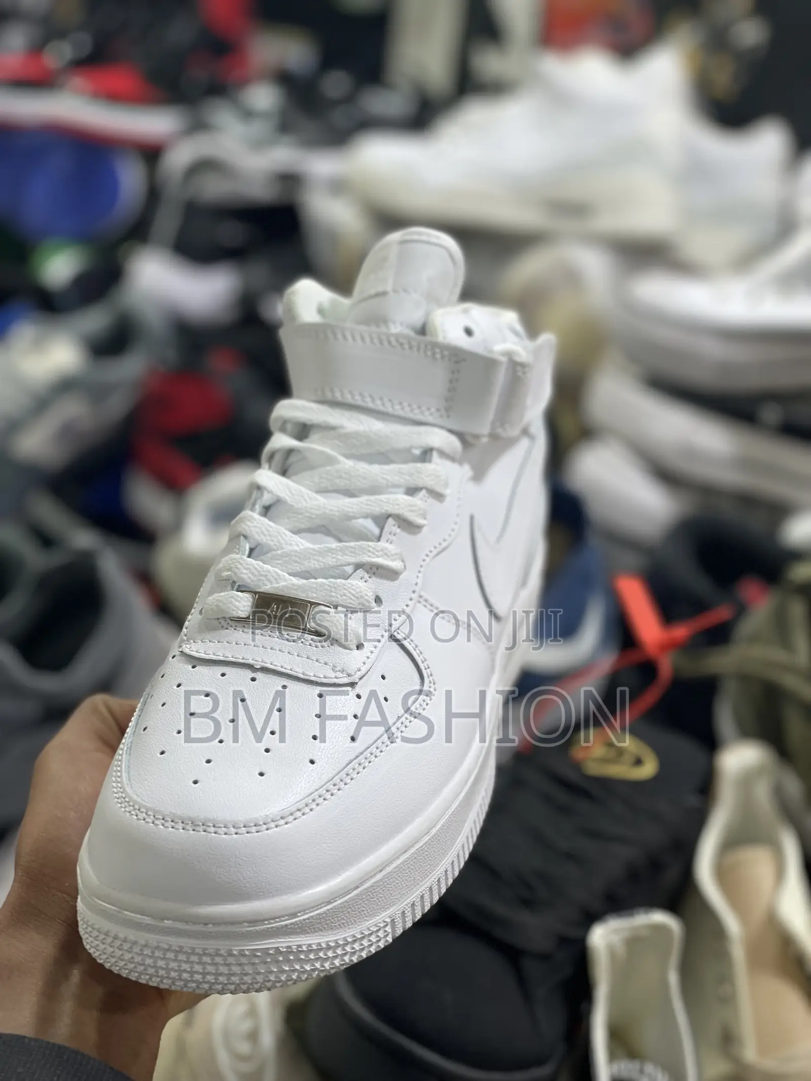 High Quality Air Force Mid High White Shutter Men’S
