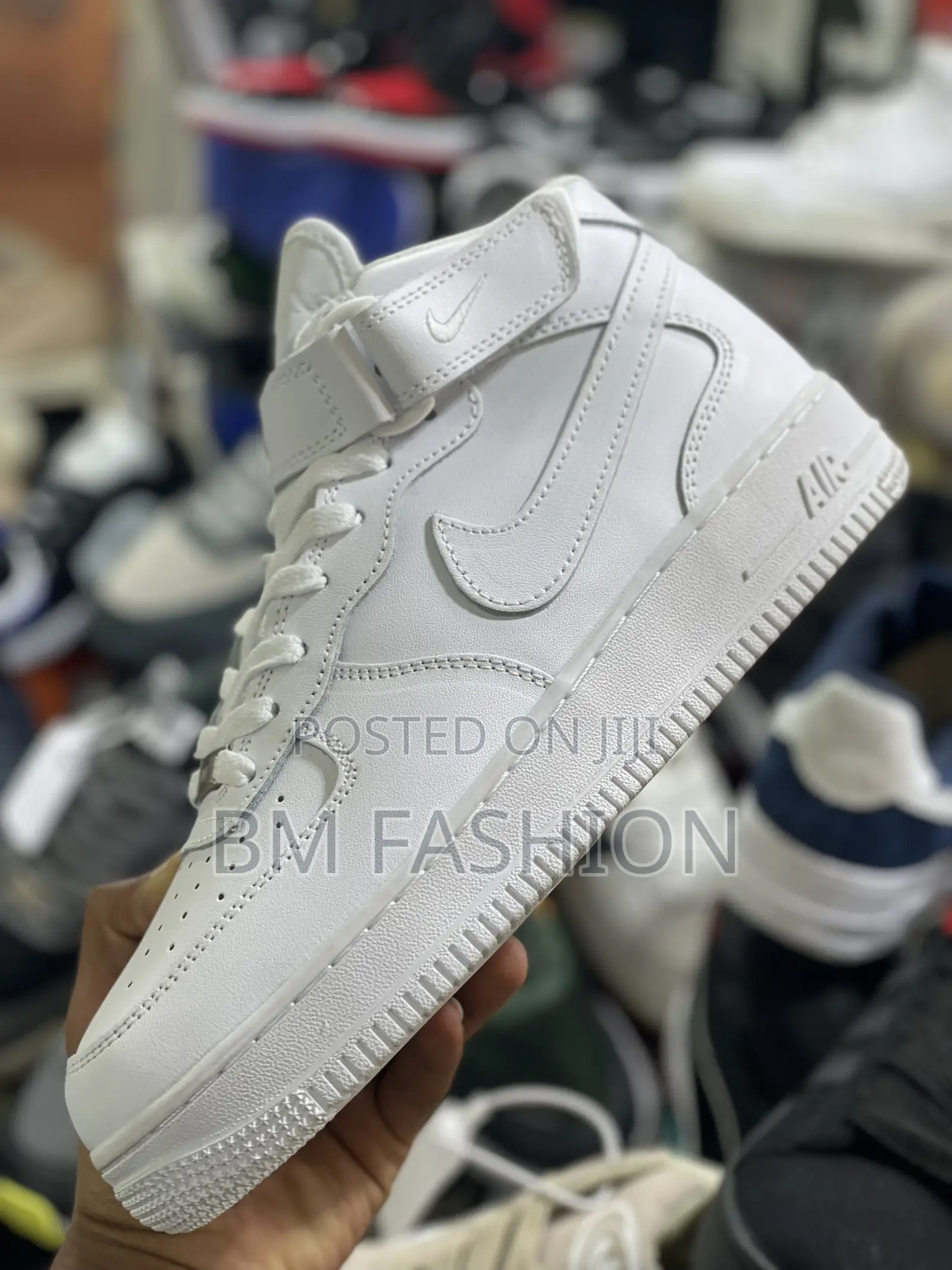 High Quality Air Force Mid High White Shutter Men’S
