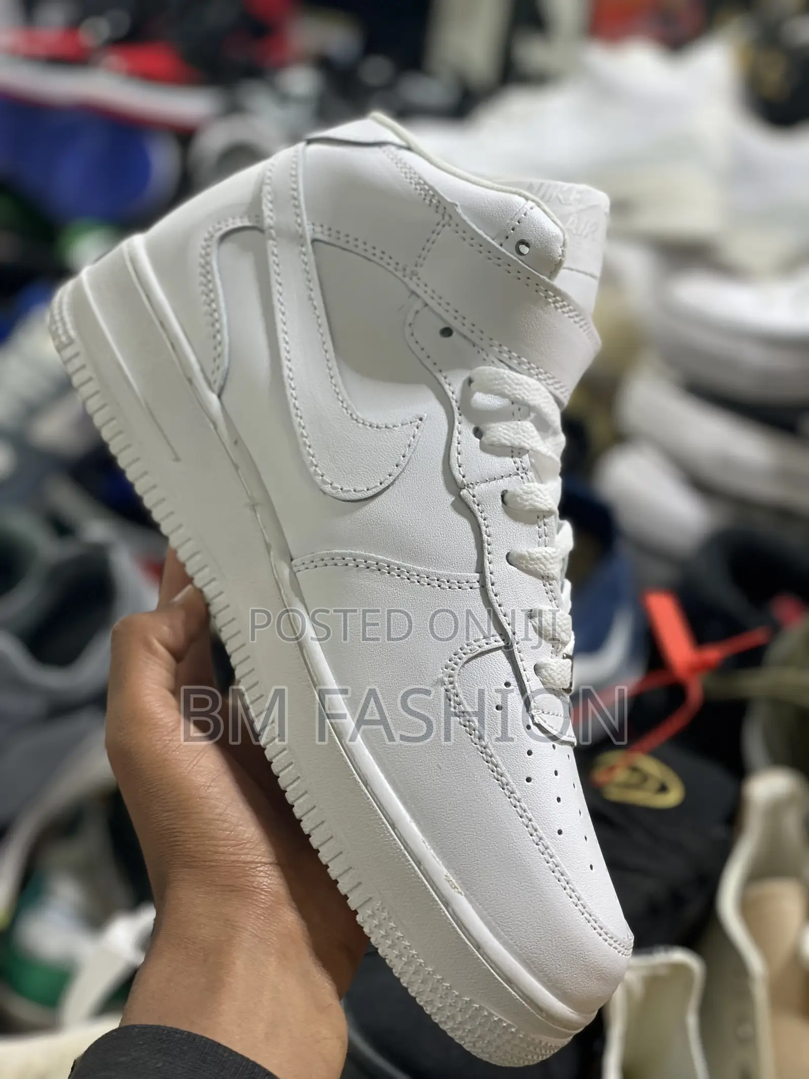 High Quality Air Force Mid High White Shutter Men’S
