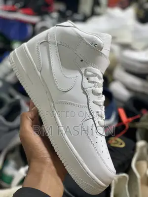 High Quality Air Force Mid High White Shutter Men’S