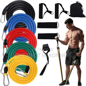 Photo - Sky-Touch Portable Exercise 11pcs Resistance Band Set