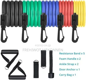 Sky-Touch Portable Exercise 11pcs Resistance Band Set