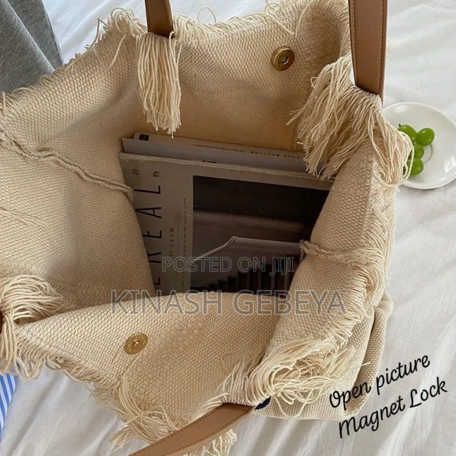 Classy Summer Beach Tote Bag(Size 15/18.5inch)