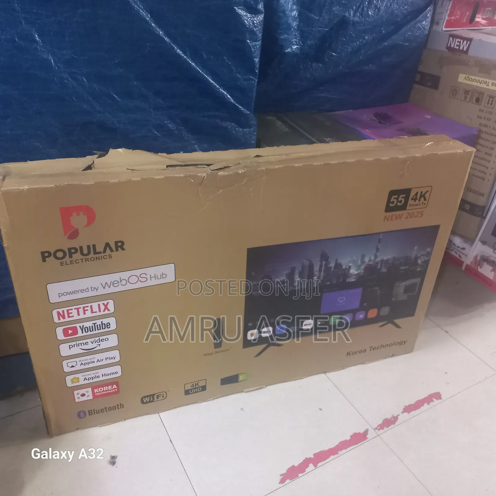 Popular Tv 55 Imch Duoble Glass