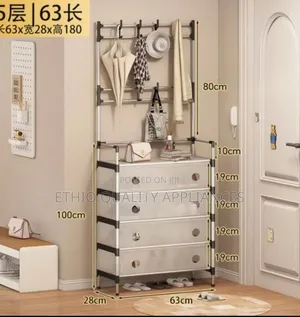 Photo - Multi-Functional Storage Unit Shoe and Hat Rack