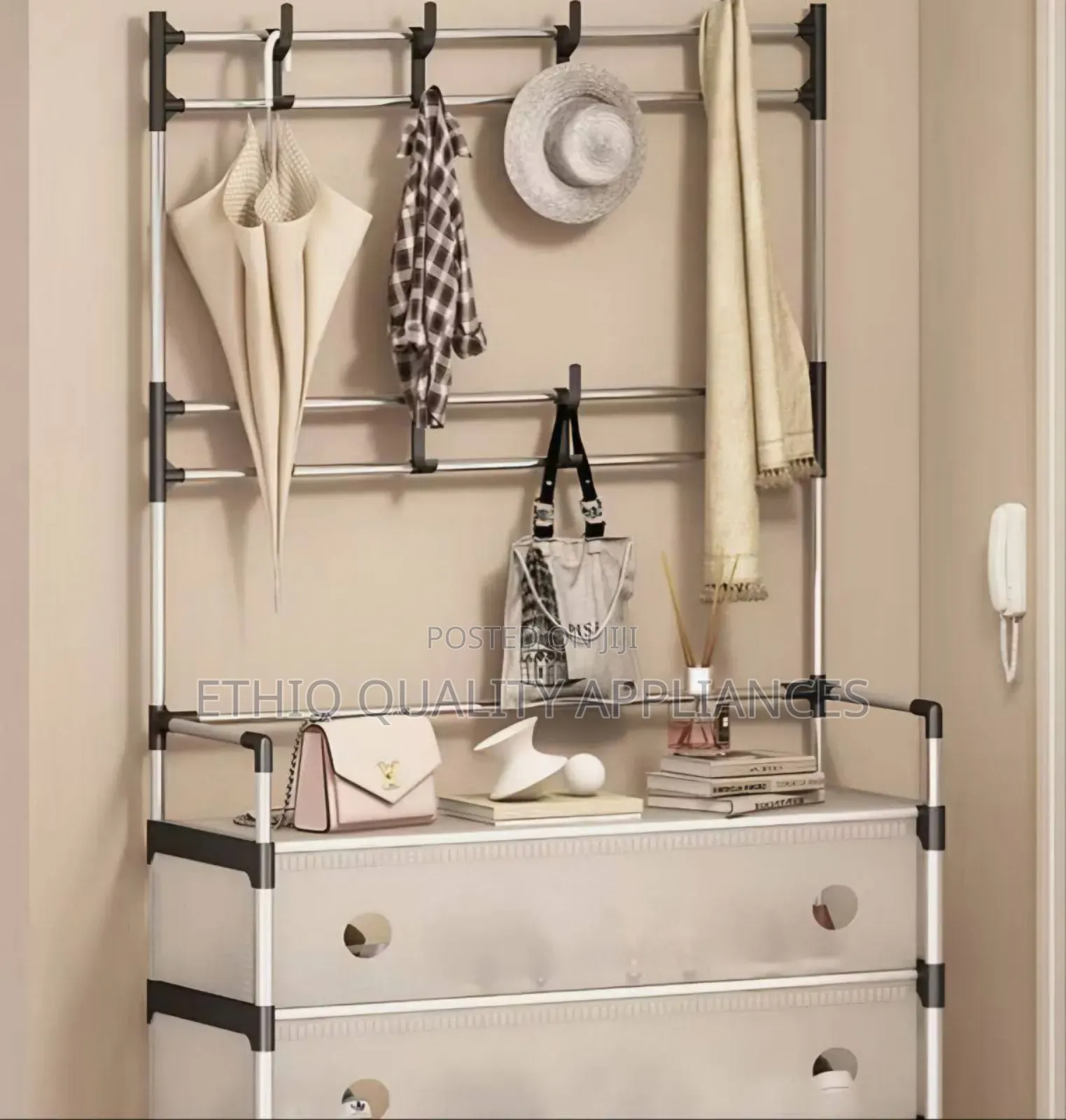 Multi-Functional Storage Unit Shoe and Hat Rack