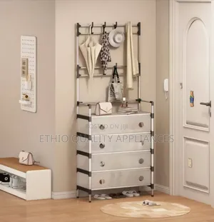 Multi-Functional Storage Unit Shoe and Hat Rack