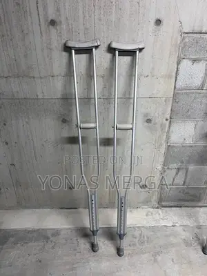 Photo - Crutches械蟒ክራች=Pair of Axillary(Underarm)Crutches∆A Common Mobility Aid