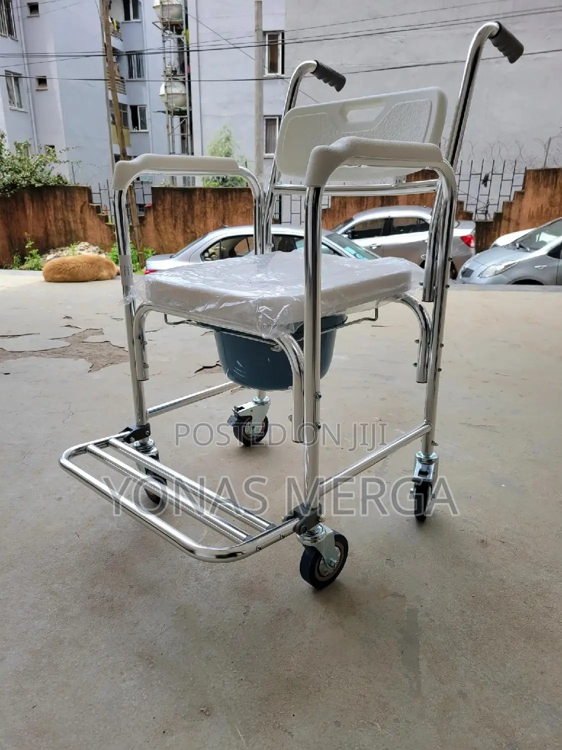 Commodo Chair坎嵊toilet Chair发詹rolling Transport Chair With 2 Brakes