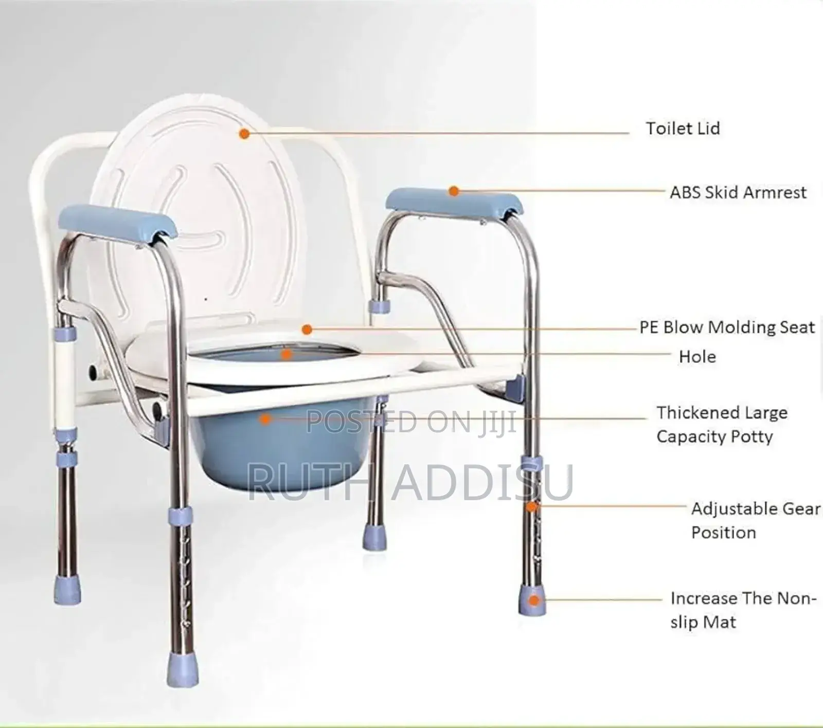Commode Chair宅地toilet Chair衫軍bedside Commode Pan Chair长了commode New