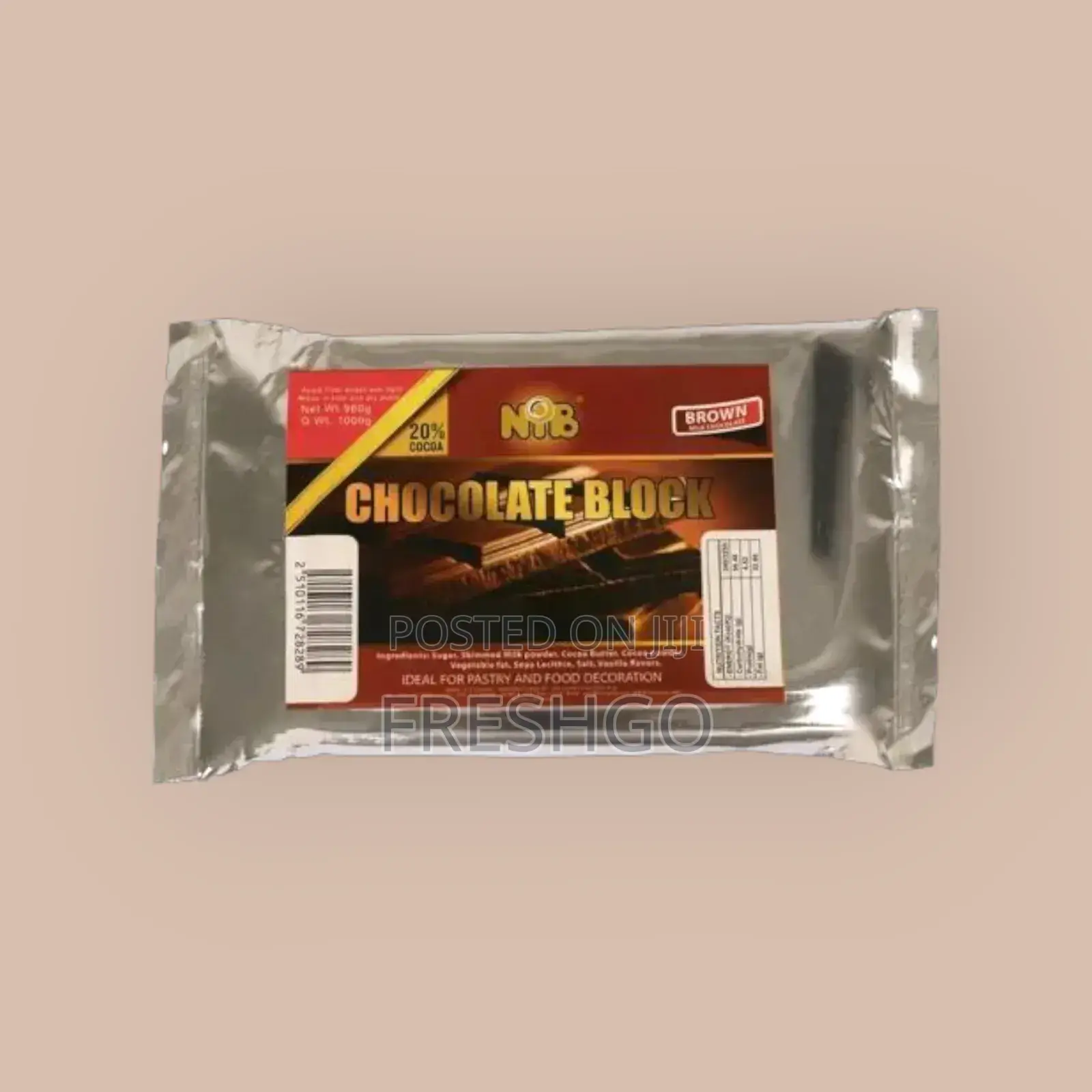 Nib Milk Chocolate Block 1kg