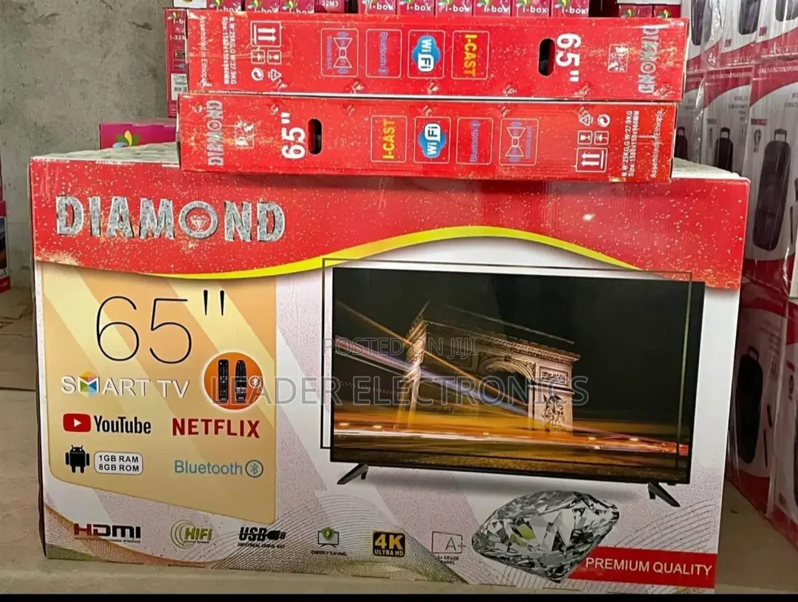 Diamond Tv 65" Smart Android Tv New Arrival 2025