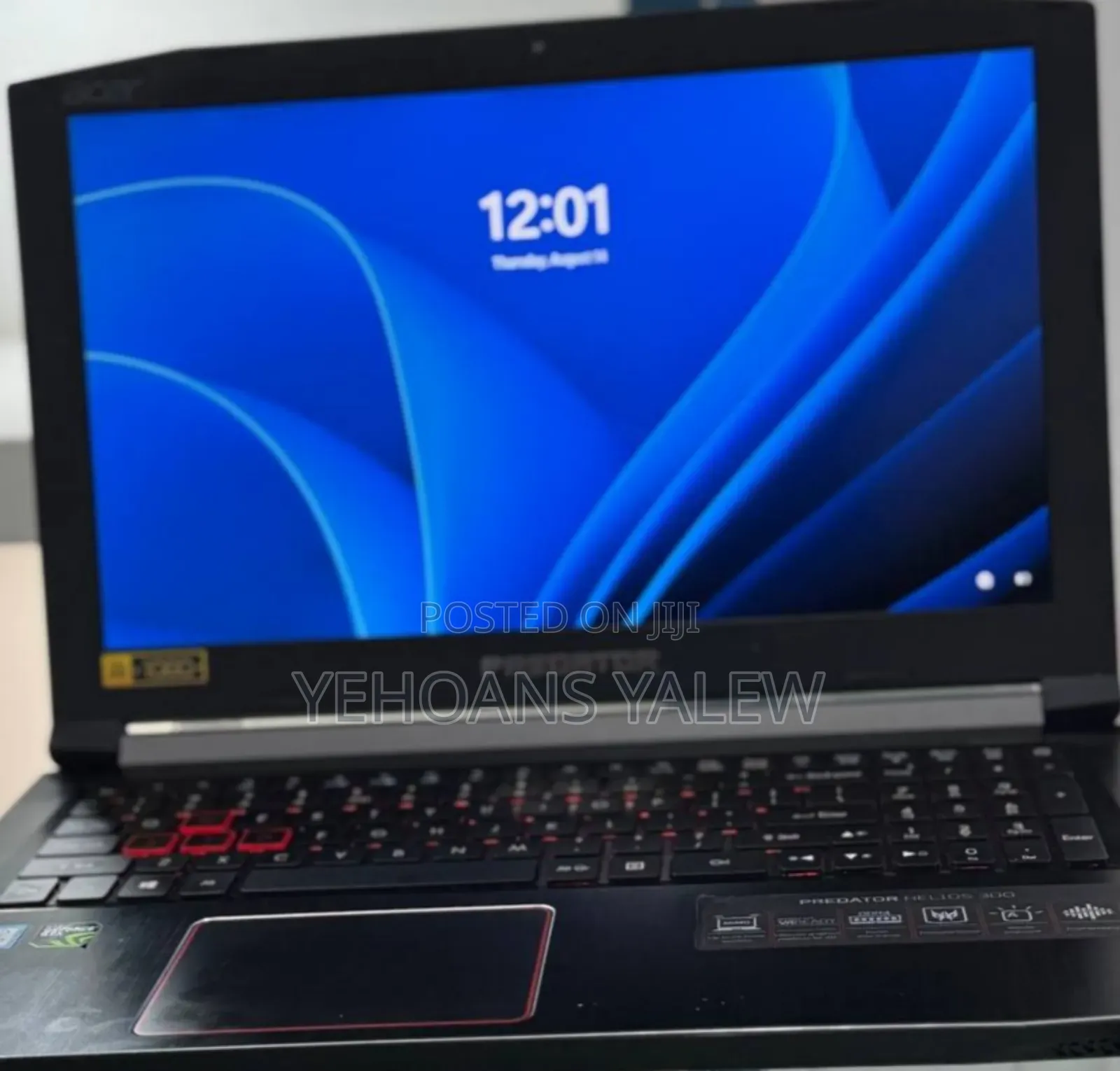 New Laptop Acer Predator 15 16GB Intel Core I7 SSD 256GB