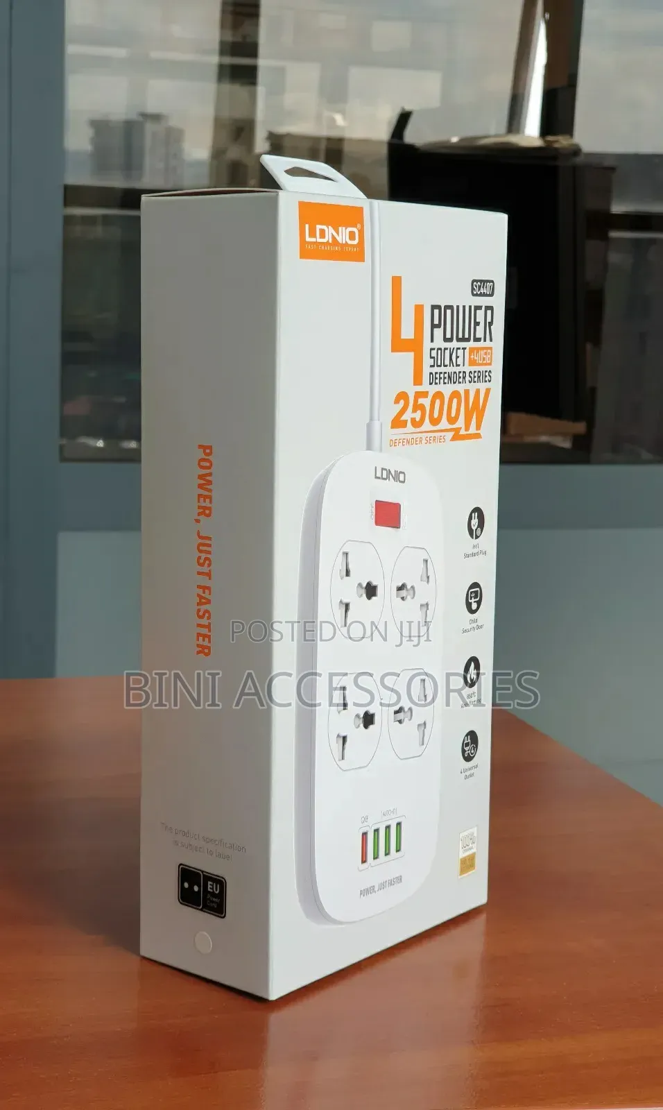 Original Ldnio 4 Ac Outlets Universal Power Strip Sc4407