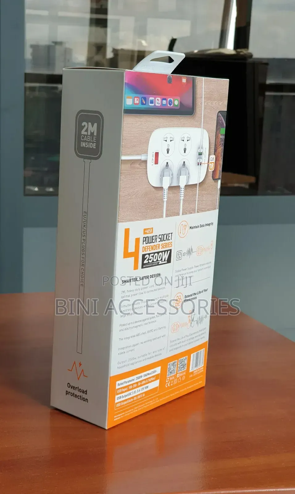 Original Ldnio 4 Ac Outlets Universal Power Strip Sc4407