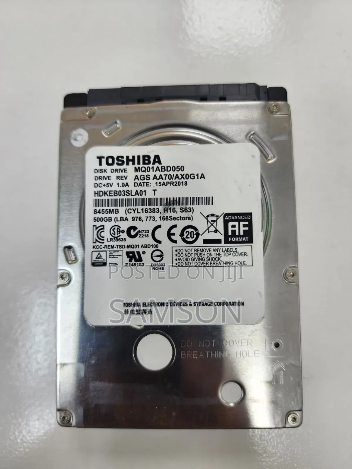 Laptop Internal Hardisk