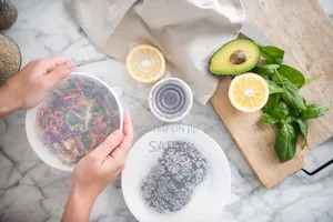 የዕቃ መሸፈኛ ሲሊከን ፕላስቲኮች Super Stretch Silicon Lids ( 6 Pack )