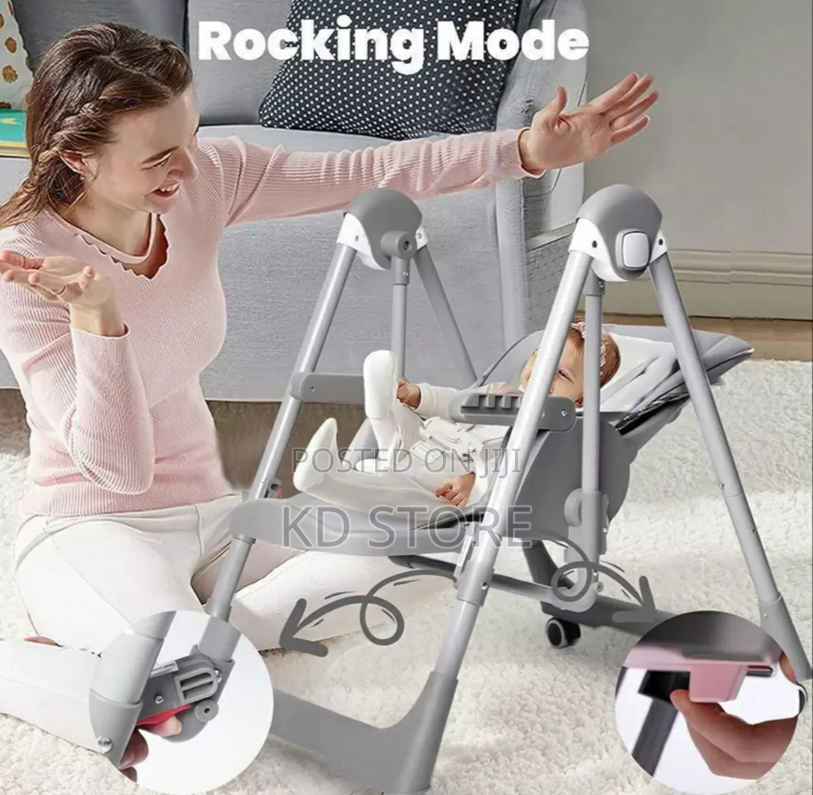 5-in-1 High Chair Multifunction