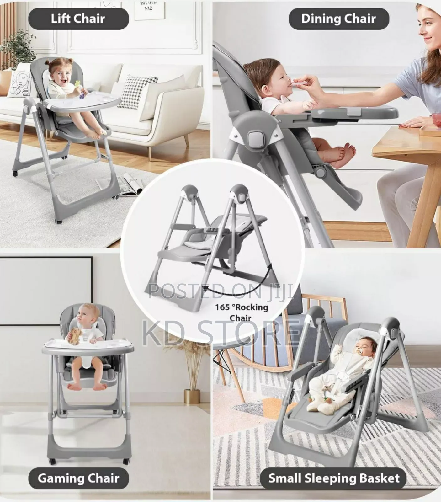 5-in-1 High Chair Multifunction