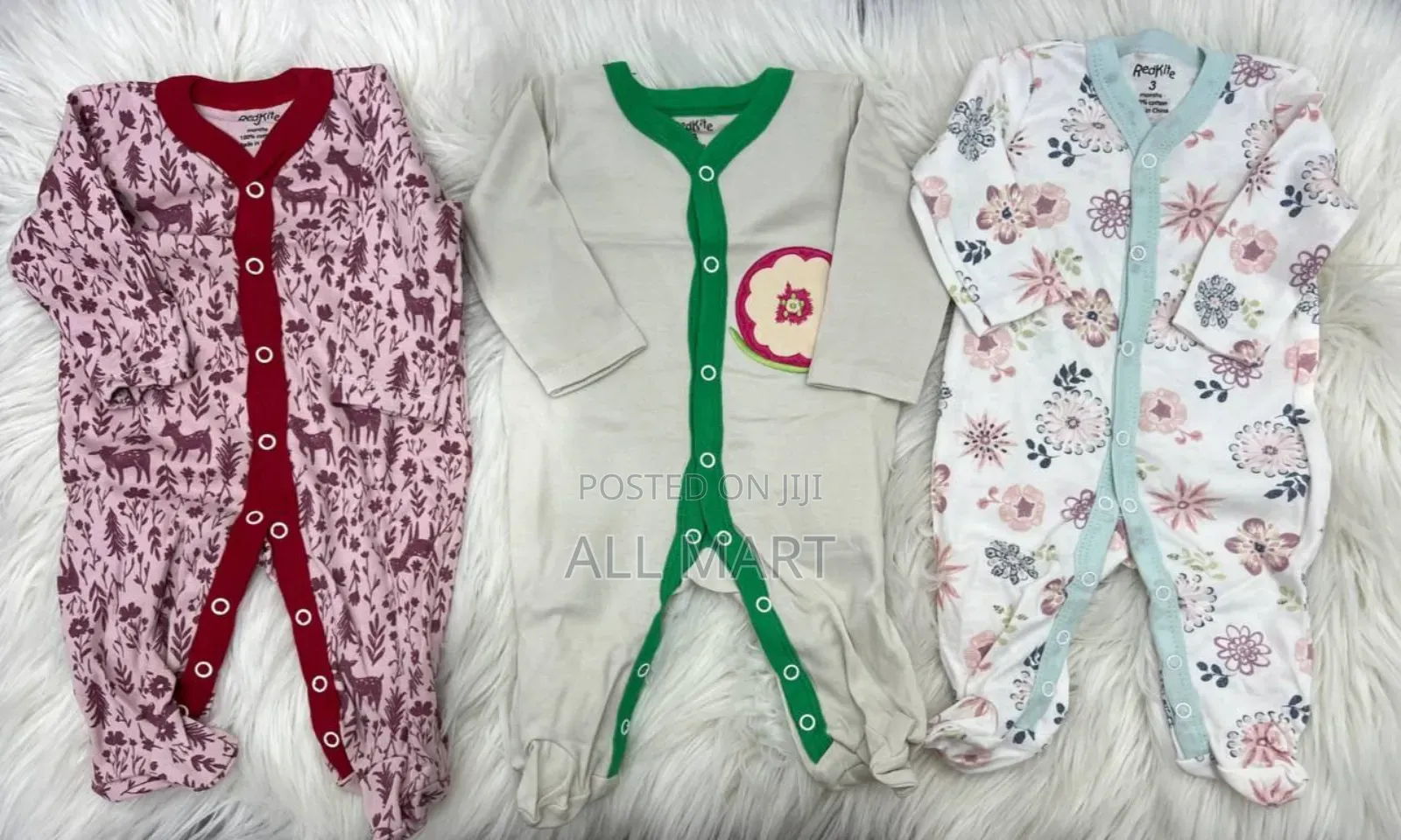 3-Piece Newborn Baby Foot Wrapped Jumpsuit