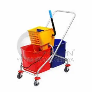 Trolley Double Mop Bucket With Wringer